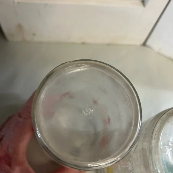 3 Vintage 50s 60s atomic drink glass Starburst Boomerang Teal Red Yellow MCM - Picture 13 of 16